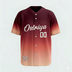 Custom Printed Front Heat-Transfer Full Button Short <b>Baseball</b> Shirt Adults Professional Breathable Quick Dry Anti-Bacterial Bulk - Product Image 6