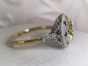 1.85 Carat IGI Certified <b>Emerald</b> Cut Moissanite Engagement <b>Ring</b> Rhodium Plated Sterling <b>Silver</b> Prong Set for Women's Wedding - Product Image 2