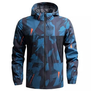 Veste coupe-vent pour homme, style premium, look classique, durable, coupe ajustée, imperméable, design haut de gamme. - Product Image 2