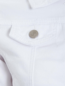 Veste en jean courte pour femme, prix de gros 2026, vêtement d'extérieur décontracté, doublure en coton respirant, tissu imprimé personnalisable - Product Image 5