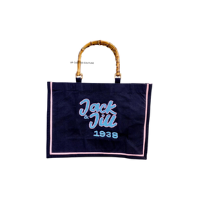 Bolso tote de yute personalizado con cuentas, hecho a mano con cuentas de semillas, bordado a mano, estilo universitario, bolso tote de regalo, logotipo personalizado, bolso tote con cuentas personalizado - Product Image 3