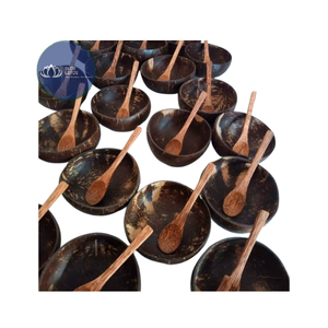 [BEST SELLER] |   Bol en Coque de Noix de Coco Écologique Finition Lisse Vente en Gros Vaisselle Réutilisable pour la Cuisine Bol de Service Alimentaire Vietnam - Product Image 1