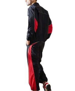 Conjunto Deportivo Casual Personalizado de Dos Piezas: Chaqueta Bomber de Nylon con Cremallera y Ajuste Holgado, y Pantalones Jogger Oversize - Product Image 4