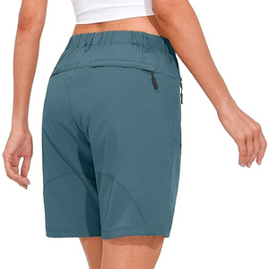 Shorts d'entraînement personnalisés pour femme avec logo, taille mi-haute, pour le golf, le tennis, le badminton, en polyester respirant et à séchage rapide, style décontracté et streetwear. - Product Image 4