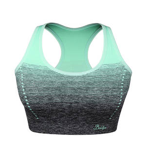 Sujetadores deportivos de yoga para mujer al por mayor, sin costuras, elásticos en cuatro direcciones, transpirables, tops de fitness - Product Image 1