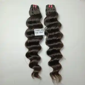 Роскошные кудрявые/волнистые гениальные волосы для наращивания 100% натуральные вьетнамские необработанные волосы для оптовых продаж