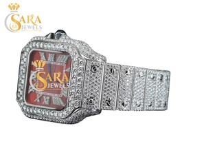 Relojes de Diamantes Baguette y Redondos con Incrustaciones de Oro, Movimiento Automático ETA, al Mejor Precio, Disponibles para la Venta - Product Image 4
