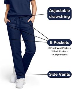 Natural Uniforms Unisex <b>Scrub</b> <b>Set</b>-Top and Pant <b>Set</b> (Standard Workwear <b>Scrub</b> <b>Set</b>) - Product Image 2