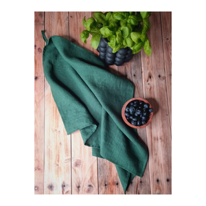 Rustic Vintage Green Solid <b>Colour</b> Lemon Yellow 20x30in 460GSM Embroidered Golf Icon 100% Cotton Quick Dry Eco Finish Dish Towel - Product Image 1