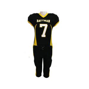 Nouveaux ensembles d'uniformes de football américain personnalisés à impression numérique, manches courtes, spandex/polyester, col en V, haute qualité, personnalisables, taille plus - Product Image 2