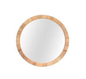 Boho Handmade Rattan <b>Round</b> Wall <b>Mirror</b> Decorative Woven Frame Vanity <b>Mirror</b> for Bedroom <b>Bathroom</b> Living Room from Vietnam - Product Image 1