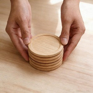Acacia wood coaster simple coffee tea <b>cup</b> wood coaster for tableware and desktop wood <b>cup</b> coaster for hot selling - Product Image 4