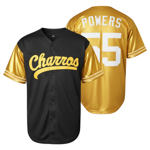 Camiseta de Béisbol de la Liga Elite para Hombre, con Botones, 100% Poliéster, Corte Automatizado, Mangas Raglán, Ropa Deportiva de Entrenamiento - Product Image 5