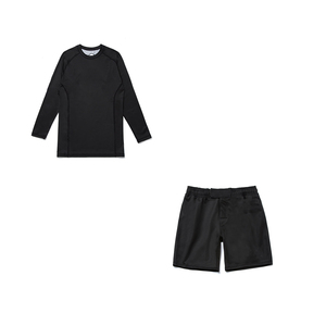 Tenue de combat personnalisée : Rashguard et short de Muay Thai vierges pour sublimation, vêtements d'arts martiaux BJJ, vêtements de gym extensibles - Product Image 3