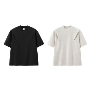 เสื้อยืดฟิตเนสระบายอากาศ ผ้าฝ้ายถัก 100% เสื้อลำลองสำหรับผู้ชาย เสื้อฮู้ดดี้คอหนาสำหรับผู้ชาย ปักลายตามสั่ง - Product Image 3