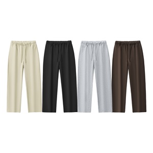 <b>Men's</b> Heavyweight Sweatpants Casual Wear Loose Fit Sweatpants 350G Warm Fleece Elastic Waist Straight <b>Leg</b> <b>Trousers</b> - Product Image 6