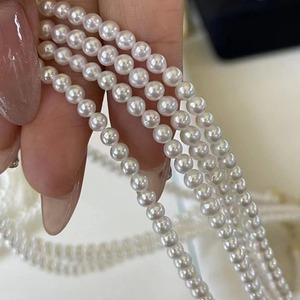 Collier de perles d'eau douce élégant et luxueux pour femmes, collier polyvalent pour bébé, collier de clavicule, collier de perles à forte luminosité - Product Image 1
