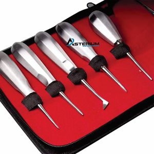 ชุดเครื่องมือถอนฟันแบบแมนนวล Asterium Instruments รุ่นพรีเมียม ออกแบบตามหลักสรีรศาสตร์ สำหรับการผ่าตัดถอนฟัน ทำจากสแตนเลสสตีล - Product Image 2