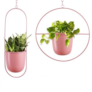 Ensemble de suspensions modernes en métal doré pour plantes d'intérieur, support de plafond de luxe pour salon, balcon et décoration bohème, pot suspendu - Product Image 5