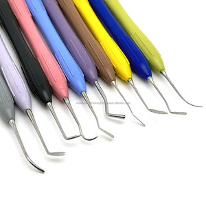 WORLD PRECISION SURGICAL Juego de 10 Instrumentos Dentales para Resina Compuesta con Mango de Silicona, Agarre Ergonómico, Múltiples Colores - Product Image 4