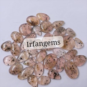 Cuarzo Rosa 100% Natural con Cabujón de Diopsido, Lote a Precio de Mayoreo, Piedras de Cuarzo Rosa para Joyería, Gemas de Cuarzo en Diferentes Formas y Tamaños - Product Image 2