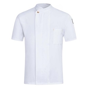 Professional <b>Chef</b> Coat Uniform Restaurant Bar Staff Custom Logo Embroidery Breathable Kitchen Work <b>Jacket</b> Wholesale Supplier - Product Image 4