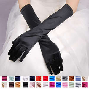 Guantes Largos de Cuero para Mujer, de Alta Costura, Guantes de Lujo para Vestidos de Noche Formales - Product Image 3