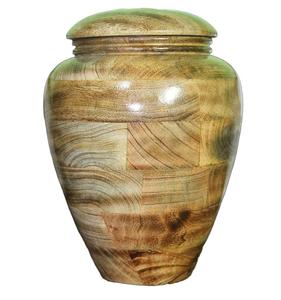 Urna Funeraria Tradicional de Madera, Recipiente para Cenizas Conmemorativas, Elaborada con Textura de Superficie Lisa y Apariencia Elegante - Product Image 4