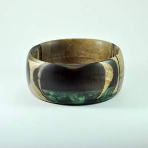 Tazón de Madera de Resina Epoxi Hecho a Mano de Alta Gama, Libre de BPA, con Recubrimiento Brillante para Decoración de Interiores de Lujo - Product Image 2