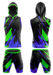 Uniforme de football américain respirant et personnalisable, grande taille, uniformes d'équipe 7V7 avec noms personnalisés - Product Image 5