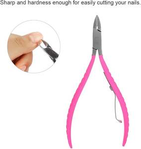 Coupe-ongles en acier inoxydable 3 pièces, coupe-cuticules et pinces à lame pointue, outil de manucure, fournitures pour ongles - Product Image 5