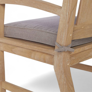 Fauteuil d'extérieur en teck de haute qualité, design minimaliste, pour la décoration des hôtels et restaurants - Product Image 4