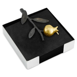 Anillo de Servilleta de Diseño Nuevo Pintado en Blanco y Dorado con Flor Blanca de Cinco Pétalos, Flor de Ciruelo, Anillo de Servilleta para Boda - Product Image 5