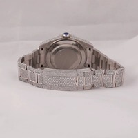 Montre de plongée de luxe pour homme avec cadran squelette transparent, mouvement à quartz, acier inoxydable et aiguilles en cristal
