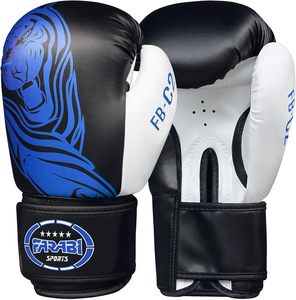 Gants de boxe Farabi Sports personnalisés en cuir PU 16 oz, légers, respirants, avec sangle de poignet à boucle pour l'entraînement et les arts martiaux - Product Image 3