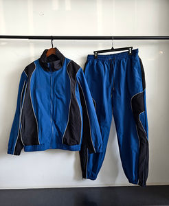 Servicio OEM al por Mayor, Conjunto de Chaqueta y Pantalones Cortavientos de Nailon Ecológico de Alta Calidad, Tallas Grandes, con Franja Reflectante, Ropa Deportiva - Product Image 2