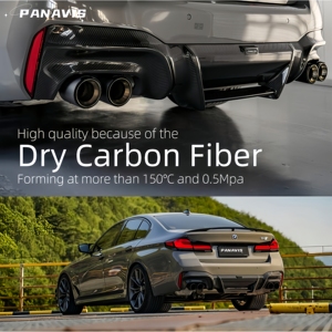 PANAVIS Nuevo Difusor Trasero de Parachoques Estilo Base de Fibra de Carbono Seca con Tornillos para BMW Serie 5 G30 G38 2018-2023 - Product Image 2