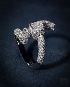 Bague de luxe ZAWO HOUSE en or 14 carats plaqué or, diamant Moissanite VVS1 taille <span class=keywords><strong>Marquise</strong></span>, idéale pour fiançailles, mariage, anniversaire - Product Image 5
