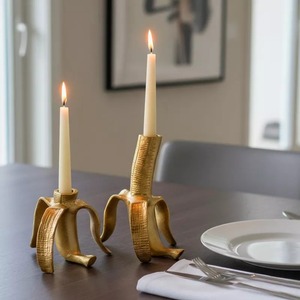 Launching New <b>Banana</b> Candlestick Holder Set Durable Metal Home Decoration Candle <b>Stand</b> - Product Image 3