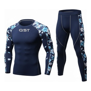 Venta al por mayor MMA Rash Guard y pantalones de compresión Set Sublimación personalizada Diseño Compresión Set para MMA Wear Jiu Jitsu Kimono Adulto - Product Image 1