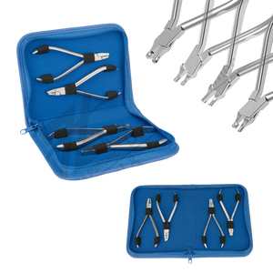 Alicates de Termoformado Manual Zoha Surgico de Acero Inoxidable para Retenedor Ortodóntico Dental Aparato Alineador Transparente Reutilizable de 04 Piezas con Certificación CE - Product Image 1
