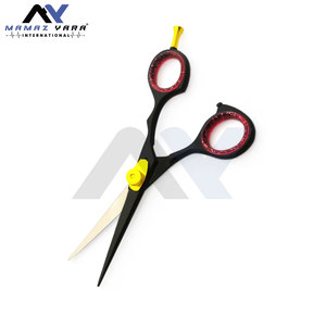 Customized Haircutting Scissors Gold & Black Sharp Hair Cutting <b>Barber</b> Salon Trimming Shears Hairdressing Scissors Logo - Product Image 4