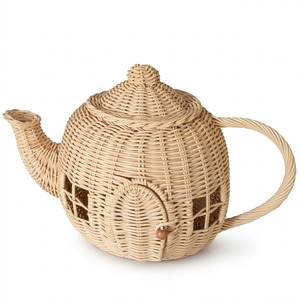 Juguetes ecológicos a precio directo del productor, casa de juegos hecha a mano, casa de muñecas de ratán para niños - Product Image 1