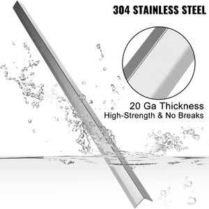 Confezione da 10 Protezioni Angolari in Metallo 2 X 2 X 48 Pollici, Angoli in Acciaio Inox 304 20 Ga, Protezioni per Angoli - Product Image 2