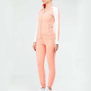 Conjunto de Ropa Personalizada para Mujer, Dos Piezas, Sudadera Corta con Cremallera, Pantalones Acampanados, Traje Deportivo Personalizado con Logotipo, Chándal Elegante para Mujer - Product Image 1