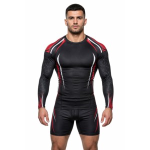 Camiseta de Compresión BEUDEN Personalizada para Hombre, Manga Larga, para MMA, BJJ, Grappling, Entrenamiento, Lucha, Deporte - Product Image 2