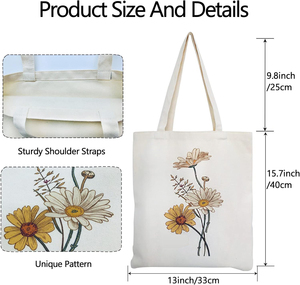 Eco Friendly Reusable Cotton <b>Canvas</b> <b>Tote</b> Bags with Custom Printed Logo 100% Cotton <b>Canvas</b> <b>Tote</b> Bag - Product Image 2
