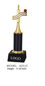 Trofeo Deportivo Portátil Chapado en Oro con Base Grabada y Diseño Impreso con UV para Reconocimiento de Premios, Metal Fundido a Presión Duradero - Product Image 6
