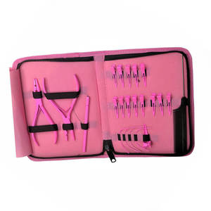 Professional Manufacture All in One Hair Extension Tools Kit with Stainless Steel Pliers Pulling <b>Needle</b> Loop <b>Threader</b> Tail Comb - Product Image 6