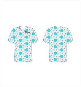 เสื้อยืดแขนสั้นลายจุดสำหรับผู้ชาย ระบายอากาศได้ดี ทรงปกติ คอกลม สวมใส่สบาย ขายส่ง รับผลิตตามแบบ OEM - Product Image 1